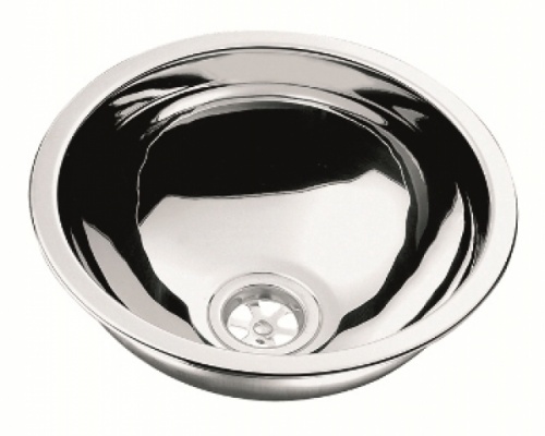 Can Round Semi Spherical Stainless Steel Sink 260