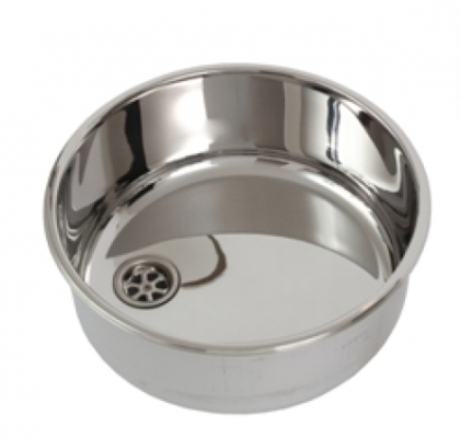 Can Round Stainless Steel Sink 360 Polished