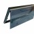 Campervan Hinged Window Curved Black With Blind And Flyscreen 700 x 400mm