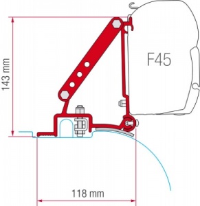 Fiamma F45 Awning Adapter Kit - Ducato Before 2006 (High Roof)