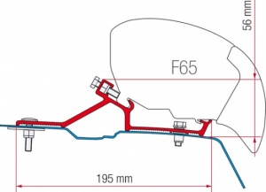 Fiamma F65 / F80 Adapter Kit - Renault Master H2 After 2010