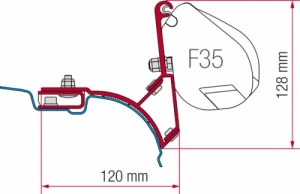 Fiamma F35 Awning Adapter Kit - VW T5/T6 Transporter UK