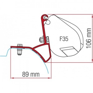 Fiamma F35 Awning Adapter Kit - Trafic/Vivaro After 2015