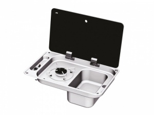 Can FL1323 - 1 Burner Combination Unit with Glass Lid