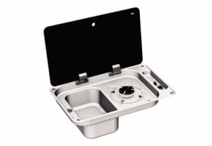 Can FL1324 - 1 Burner Combination Unit with Glass Lid