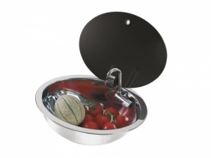 Can LR1450 Oval Sink With Glass Lid And Cold Tap