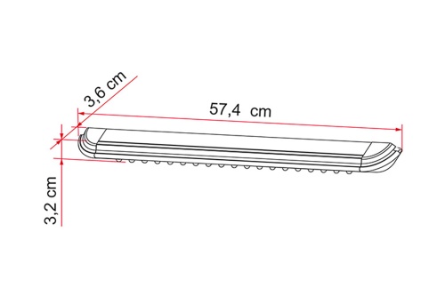 Luz Exterior Avancé FAP 170x110 21W Blanca Interruptor Autocaravana Caravana | UK