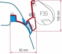 Fiamma F35 Awning Adapter Kit - VW T5/T6 California